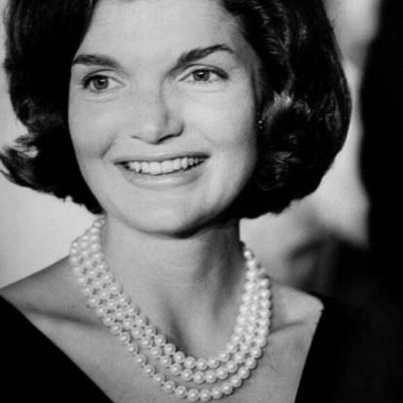JBK Jackie Kennedy Triple-Strand Pearl Necklace - Picture 3 of 4